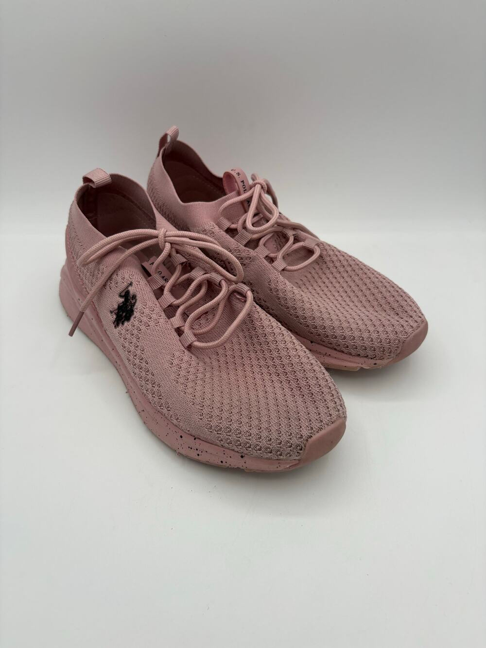 U.S. Polo Assn. Pink Casual Knit Sneakers Size 8